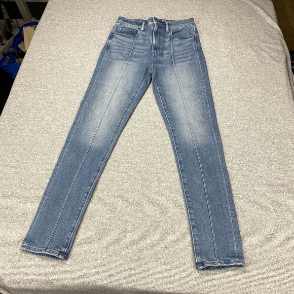 LOFT The Skinny Jeans Women Sz 24/00 Light Wash Mid Rise Jeans NWT - Picture 10 of 16